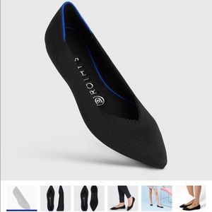 Rothy’s The Point size 8 in Black Solid